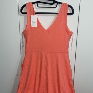 NWT Long, tank top, flare sun dress .. color is more of a coral very comfortable